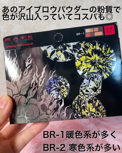 KATE 魂コレクション デザイニングシェードパレット3D/KATE/シェーディングを使ったクチコミ(4枚目)