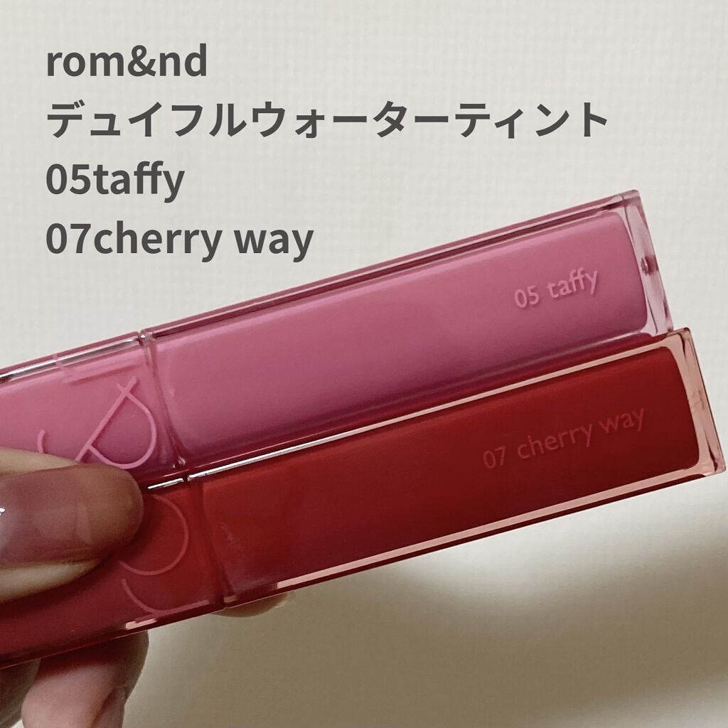 ジューシーラスティングティント/rom&nd/リップティントを使ったクチコミ（1枚目）