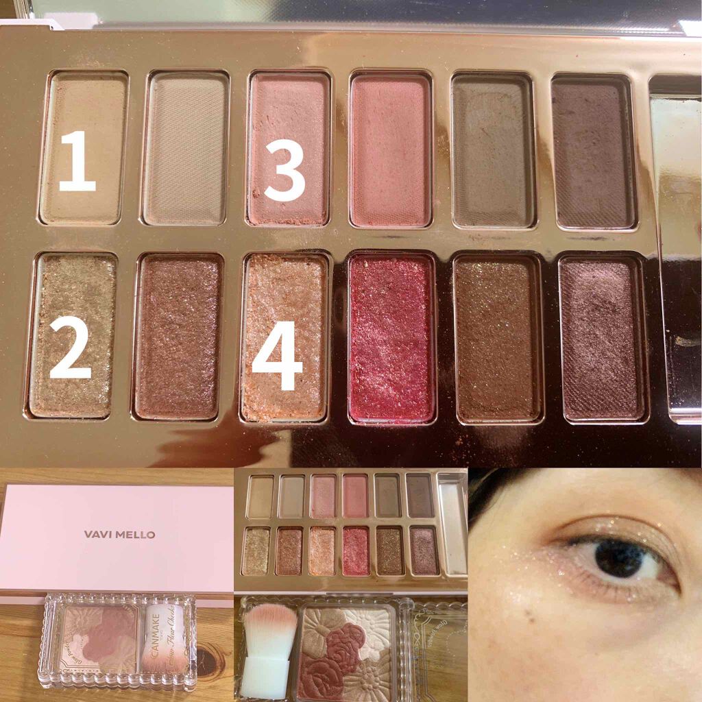 バレンタインボックス3ローズモーメント/VAVI MELLO/アイシャドウパレットを使ったクチコミ（1枚目）