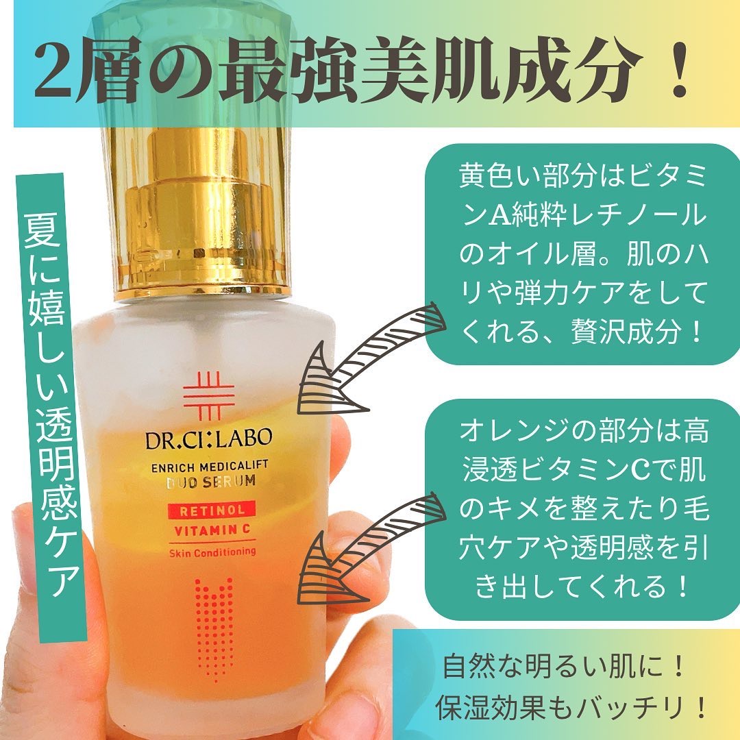 エンリッチ メディカリフト デュオセラム/ドクターシーラボⓇ/美容液を使ったクチコミ（3枚目）