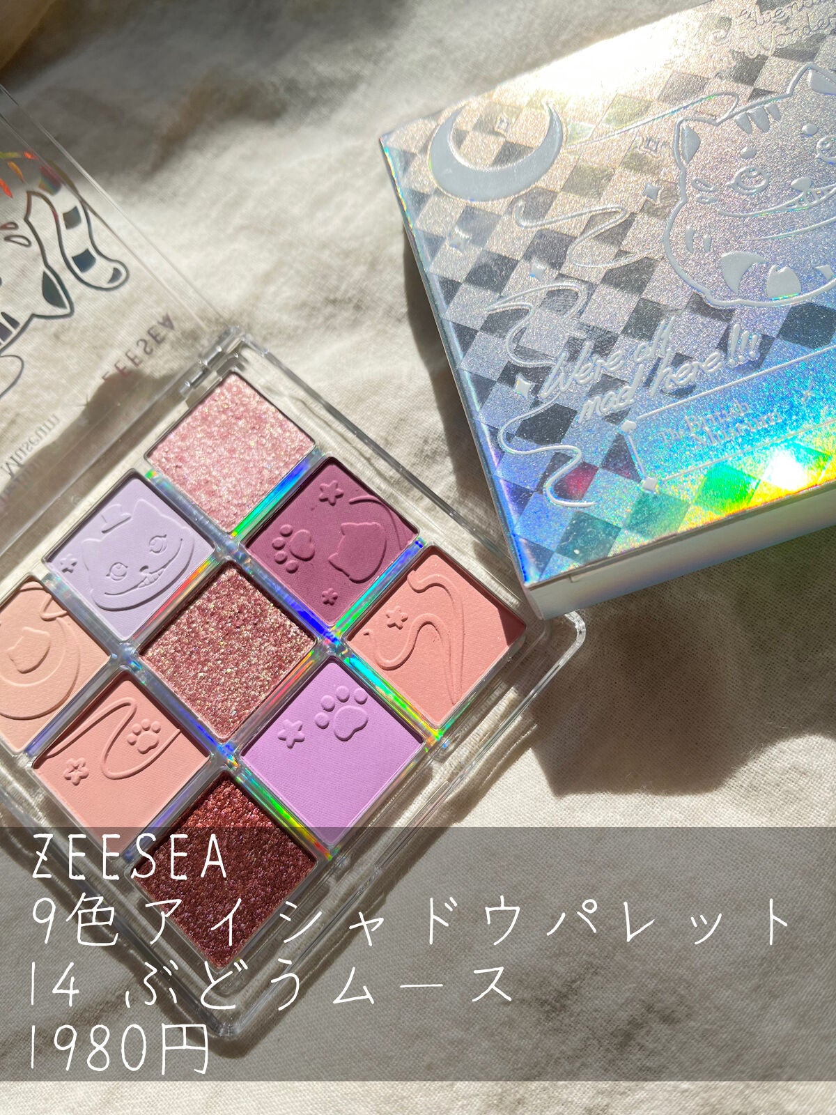 クォーツ 9色アイシャドウパレット(ドリームランドアイシャドウ)/ZEESEA/アイシャドウパレットを使ったクチコミ(4枚目)