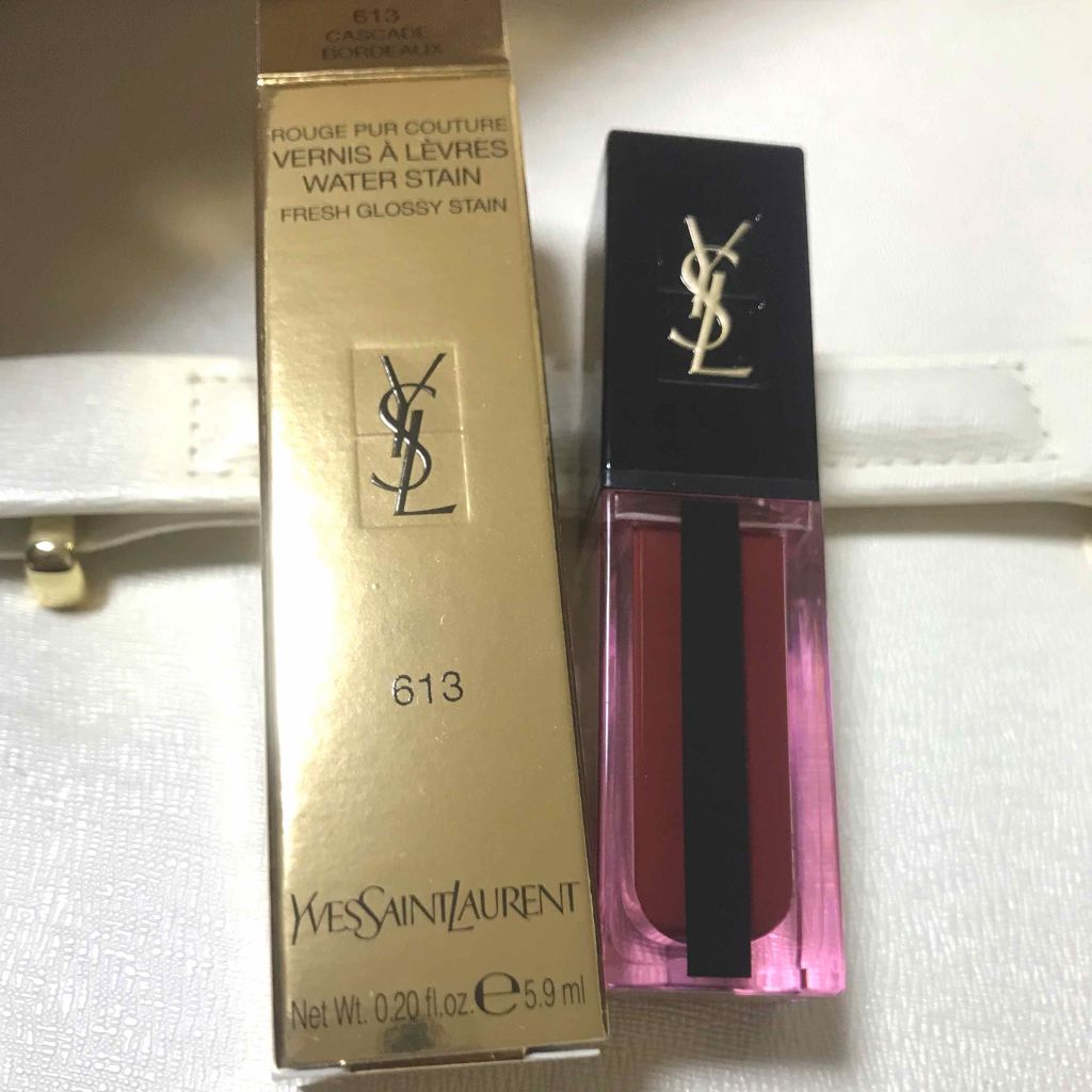 ルージュ ピュールクチュール ヴェルニ ウォーターステイン/YVES SAINT LAURENT BEAUTE/口紅を使ったクチコミ(1枚目)