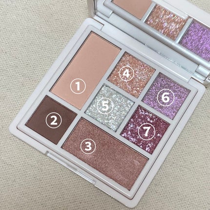 ラブ・ライナー アイカラーパレット ロマンティックブルームコレクション<アイシャドウ>/ラブ・ライナー/アイシャドウパレットを使ったクチコミ(7枚目)