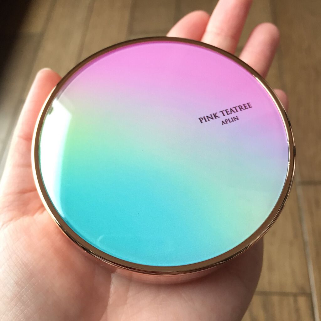 ピンクティーツリーカバークッション/APLIN/クッションファンデーションを使ったクチコミ（2枚目）