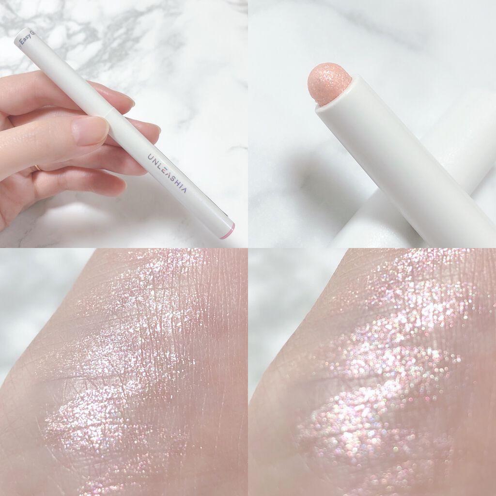 プリティー イージーグリッタースティック/unleashia/グリッターを使ったクチコミ（2枚目）