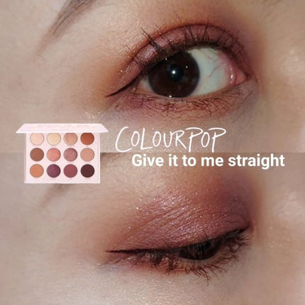 Give It To Me Straight/ColourPop/アイシャドウパレットを使ったクチコミ(1枚目)