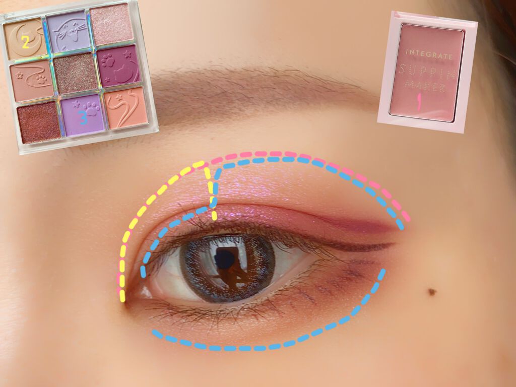 グロウツインカラー/キャンメイク/アイシャドウパレットを使ったクチコミ(5枚目)