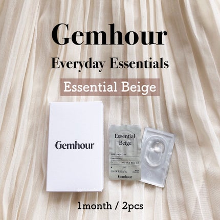 Gemhour lens Everyday Essentials のクチコミ「\ 話題の韓国カラコン🇰🇷❤︎/
𝗚𝗲𝗺𝗵𝗼𝘂𝗿 𝗟𝗘𝗡𝗦 𝖤𝗌𝗌𝖾𝗇𝗍𝗂𝖺𝗅 𝖡𝖾𝗂𝗀𝖾
.....」(2枚目)