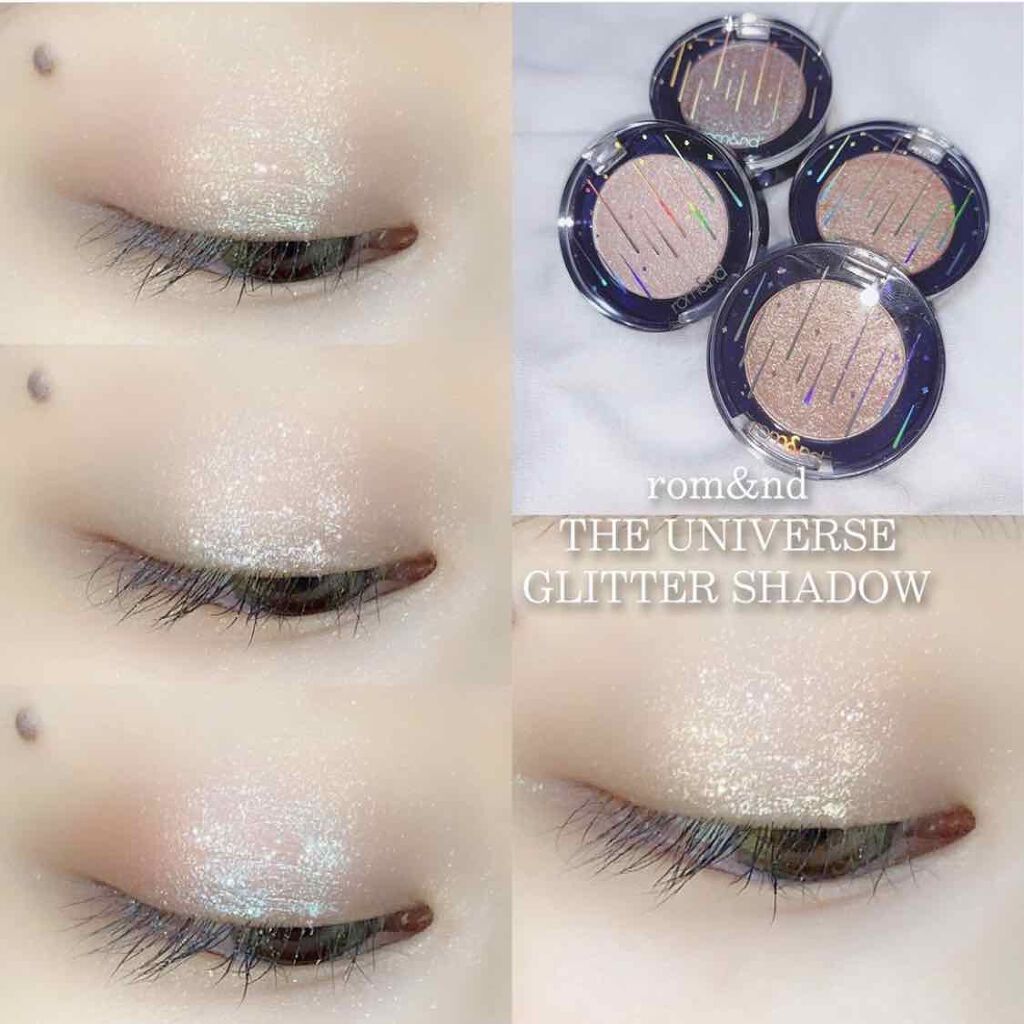 グリッター シャドウ カラー/rom&nd/グリッターを使ったクチコミ（1枚目）