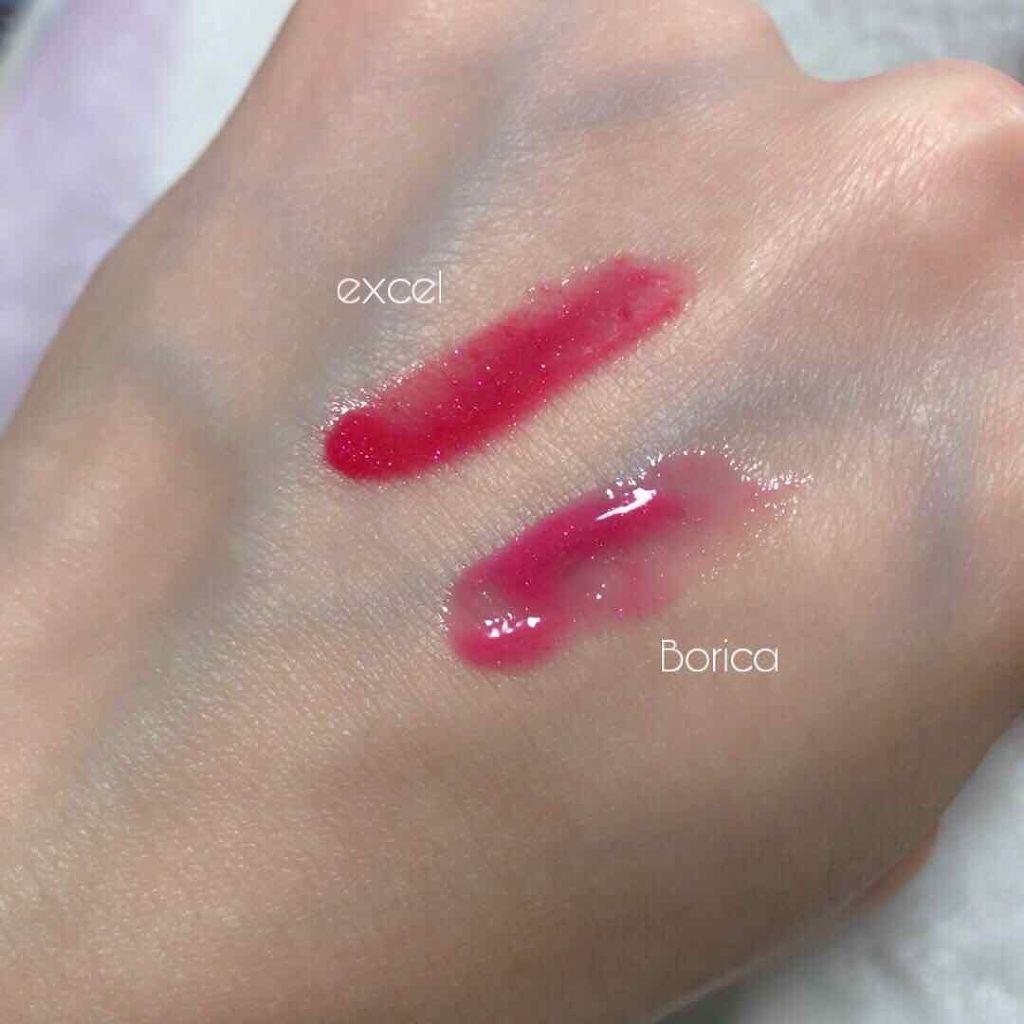 リップケアオイル/excel/リップグロスを使ったクチコミ（2枚目）