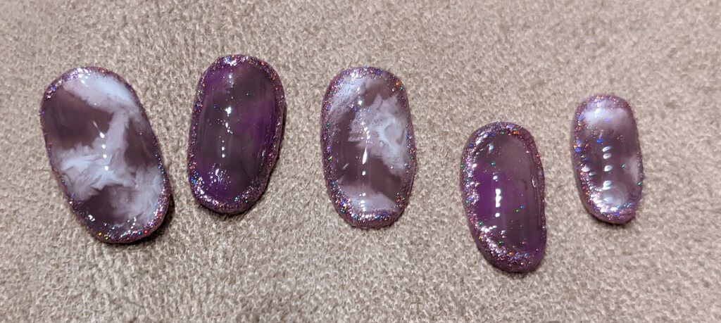 ジェルネイル(ライト対応)/セリア/ジェルネイルを使ったクチコミ(1枚目)