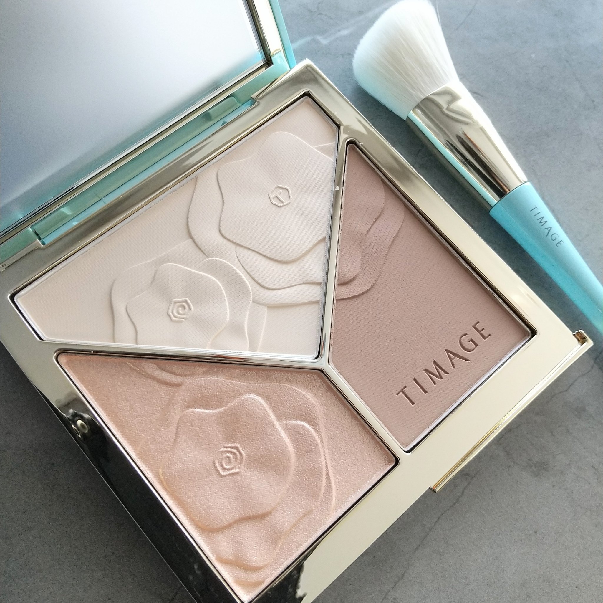 ハイライトシェーディングパレット/TIMAGE/パウダーハイライトを使ったクチコミ（1枚目）