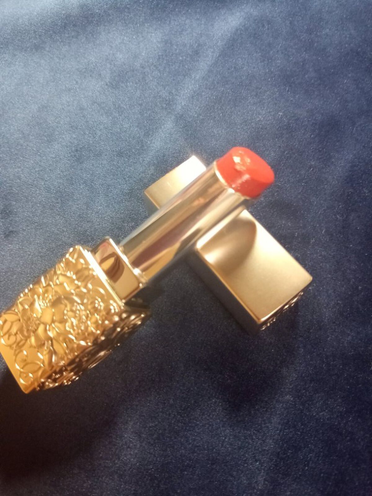 ララブーケ ルージュグロッシー OR-01 マンダリンオレンジ/TWANY/口紅を使ったクチコミ（2枚目）