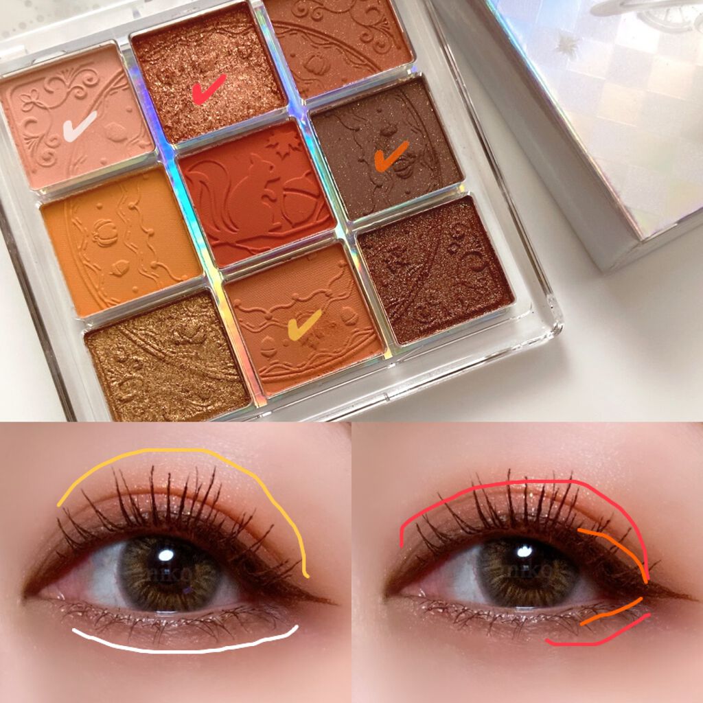 クォーツ 9色アイシャドウパレット(ドリームランドアイシャドウ)/ZEESEA/アイシャドウパレットを使ったクチコミ(3枚目)