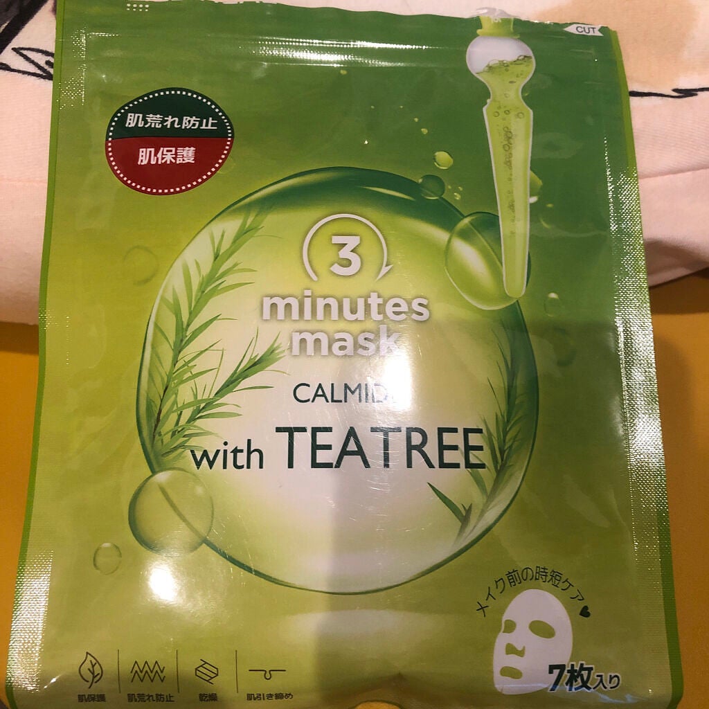 3ミニッツマスク:カーマイド with ティーツリー/MEDIHEAL/シートマスク・パックを使ったクチコミ(1枚目)