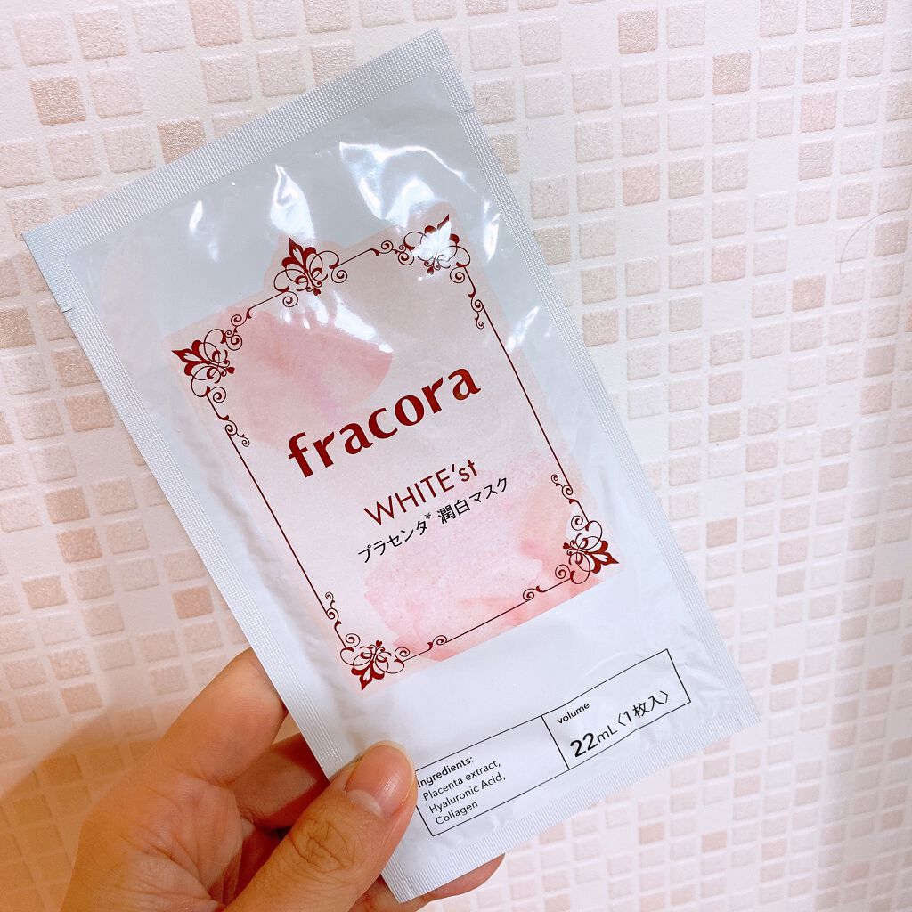 WHITE'st プラセンタ 潤白マスク/fracora/シートマスク・パックを使ったクチコミ（1枚目）