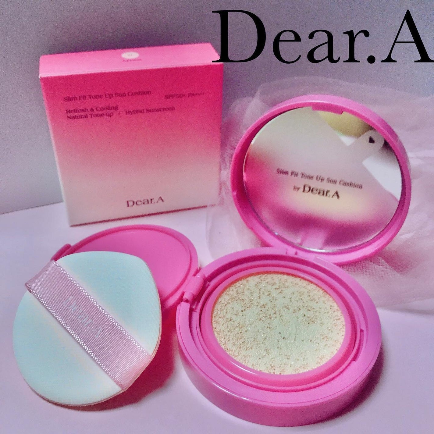 スリムフィットトーンアップサンクッション/Dear.A/日焼け止めローションを使ったクチコミ(7枚目)