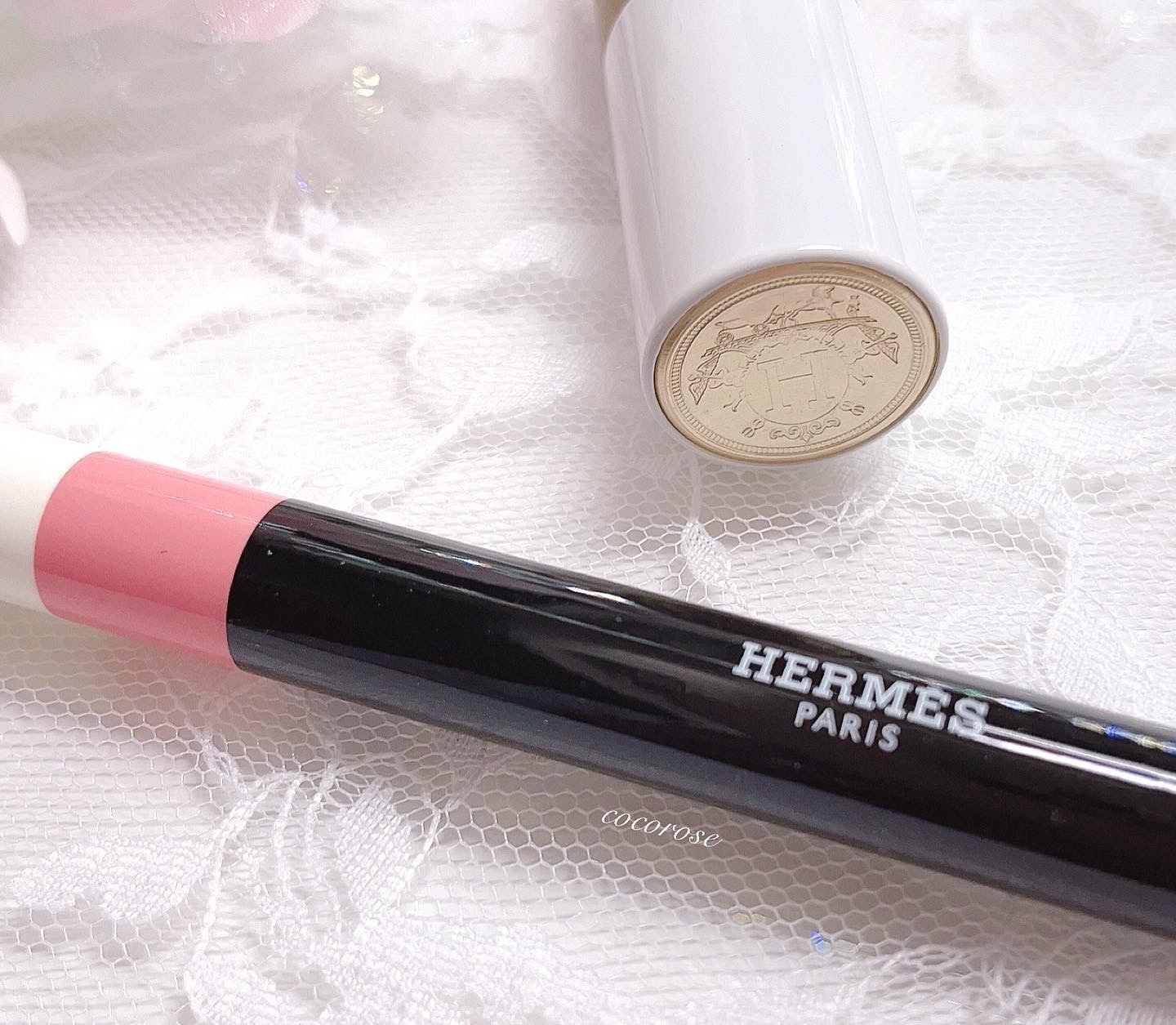 試してみた】エルメス ローズ・エルメス パンソー ファー ア