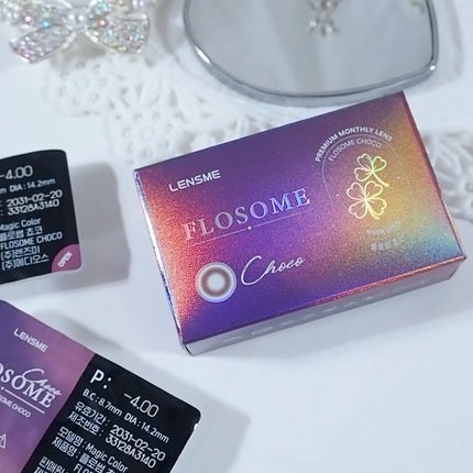 FLOSOME CHOCO/LENSME/カラーコンタクトレンズを使ったクチコミ(7枚目)