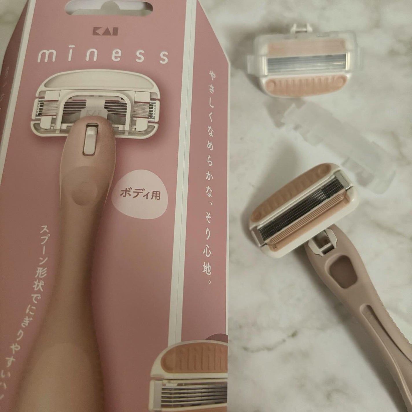 miness ボディ用カミソリ 替刃2個付/貝印/シェーバーを使ったクチコミ(3枚目)
