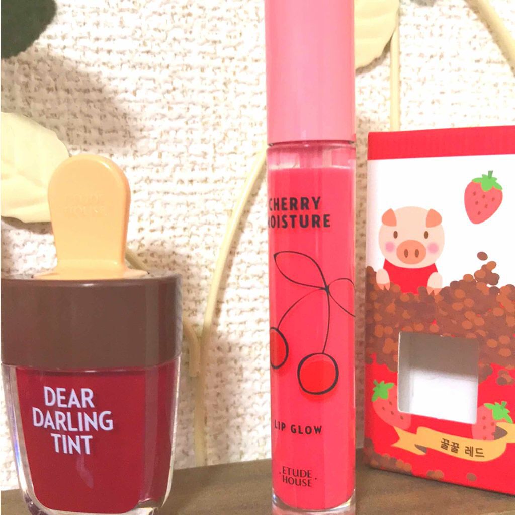 ディアダーリン ウォータージェルティント (アイスティント)/ETUDE/口紅を使ったクチコミ(1枚目)