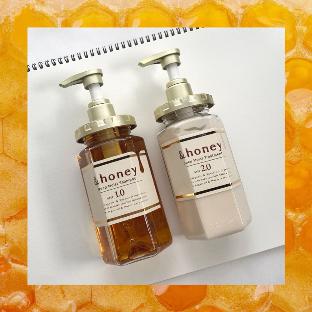 ディープモイスト シャンプー1.0／ヘアトリートメント2.0/&honey/市販シャンプーを使ったクチコミ（1枚目）