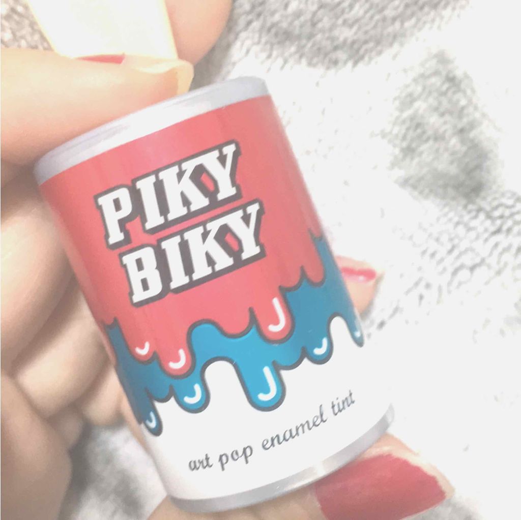 ピキビキ アートポップ エナメル ティント/TONYMOLY/リップティントを使ったクチコミ（1枚目）