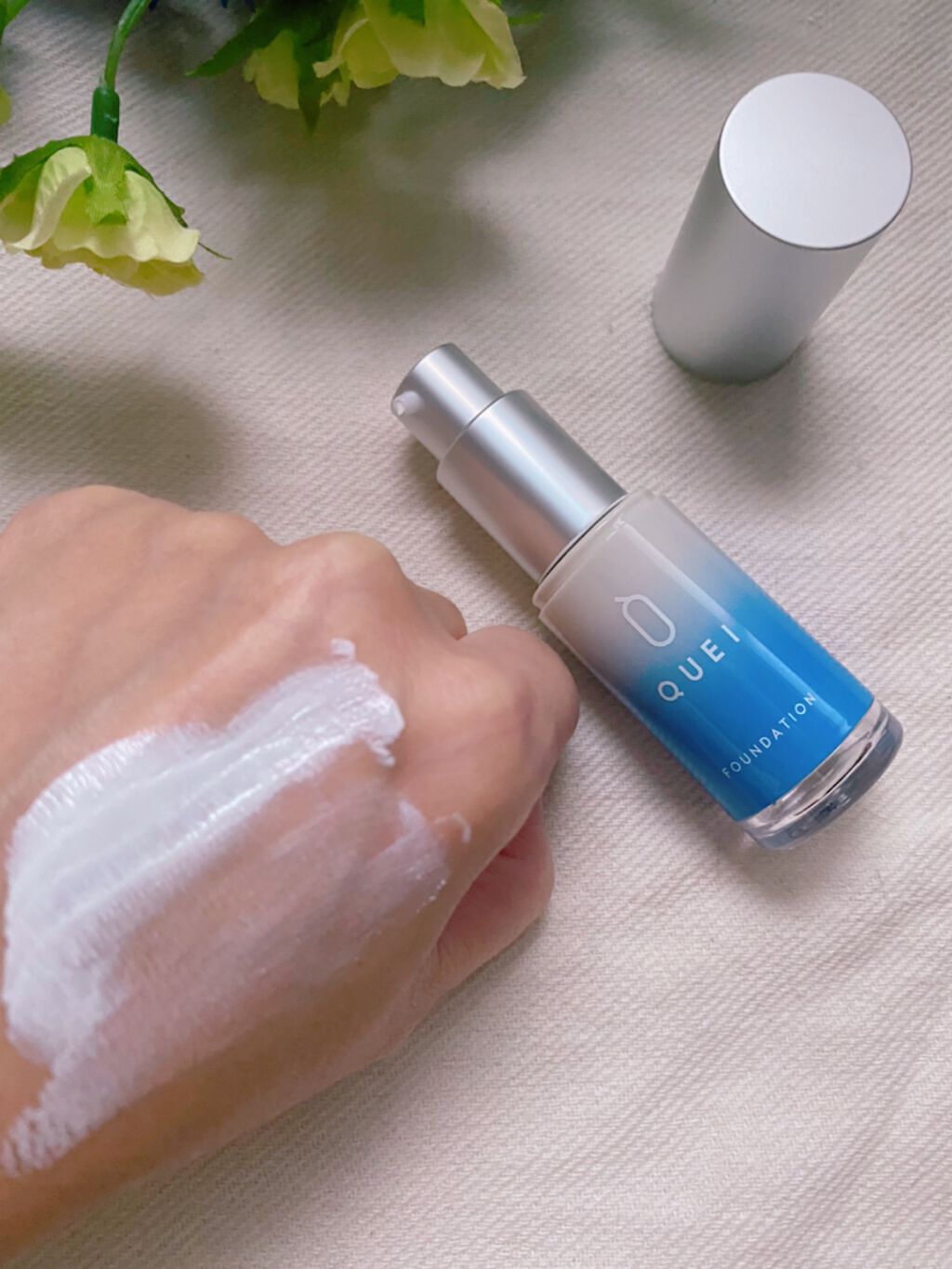 カラーチェンジファンデーション/QUEI/クリーム・エマルジョンファンデーションを使ったクチコミ(4枚目)