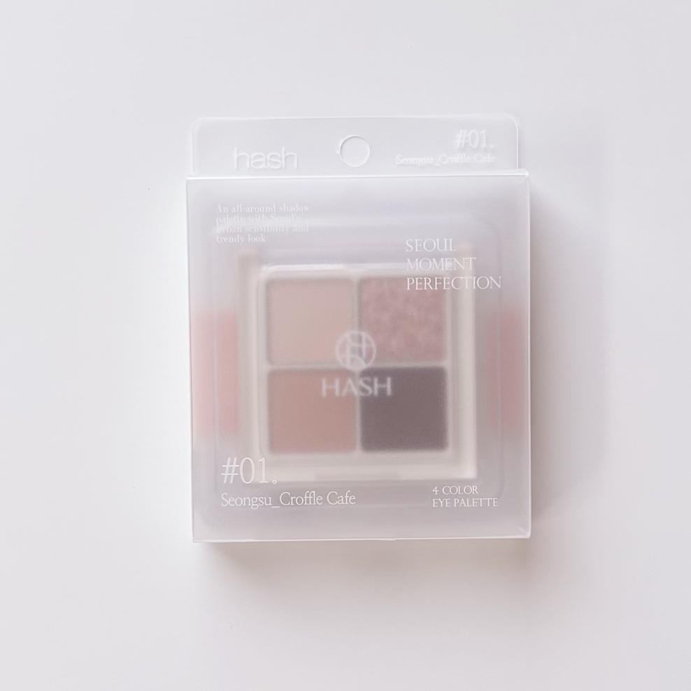 ソウルモーメントパーフェクトアイパレット 01 ソンス_クロップルカフェ/HASH/アイシャドウパレットを使ったクチコミ（2枚目）
