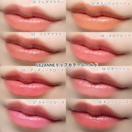 リップカラーシールド/CEZANNE/口紅を使ったクチコミ(9枚目)
