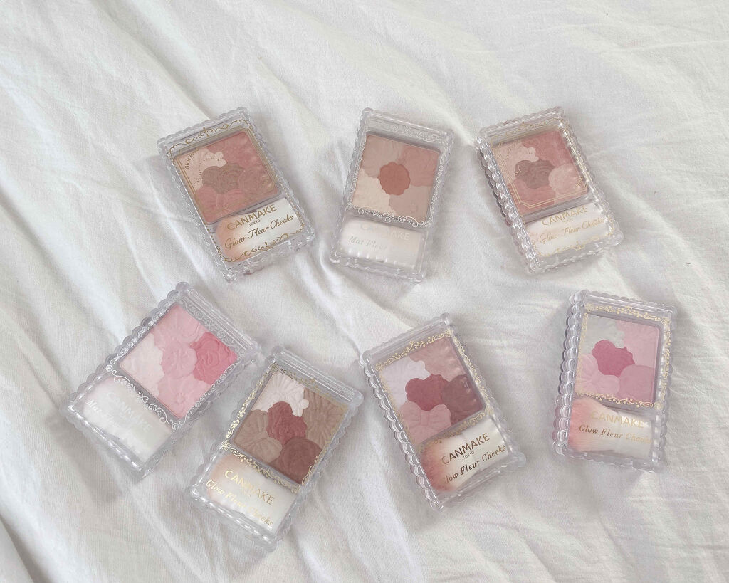 グロウフルールチークス/キャンメイク/パウダーチークを使ったクチコミ（1枚目）