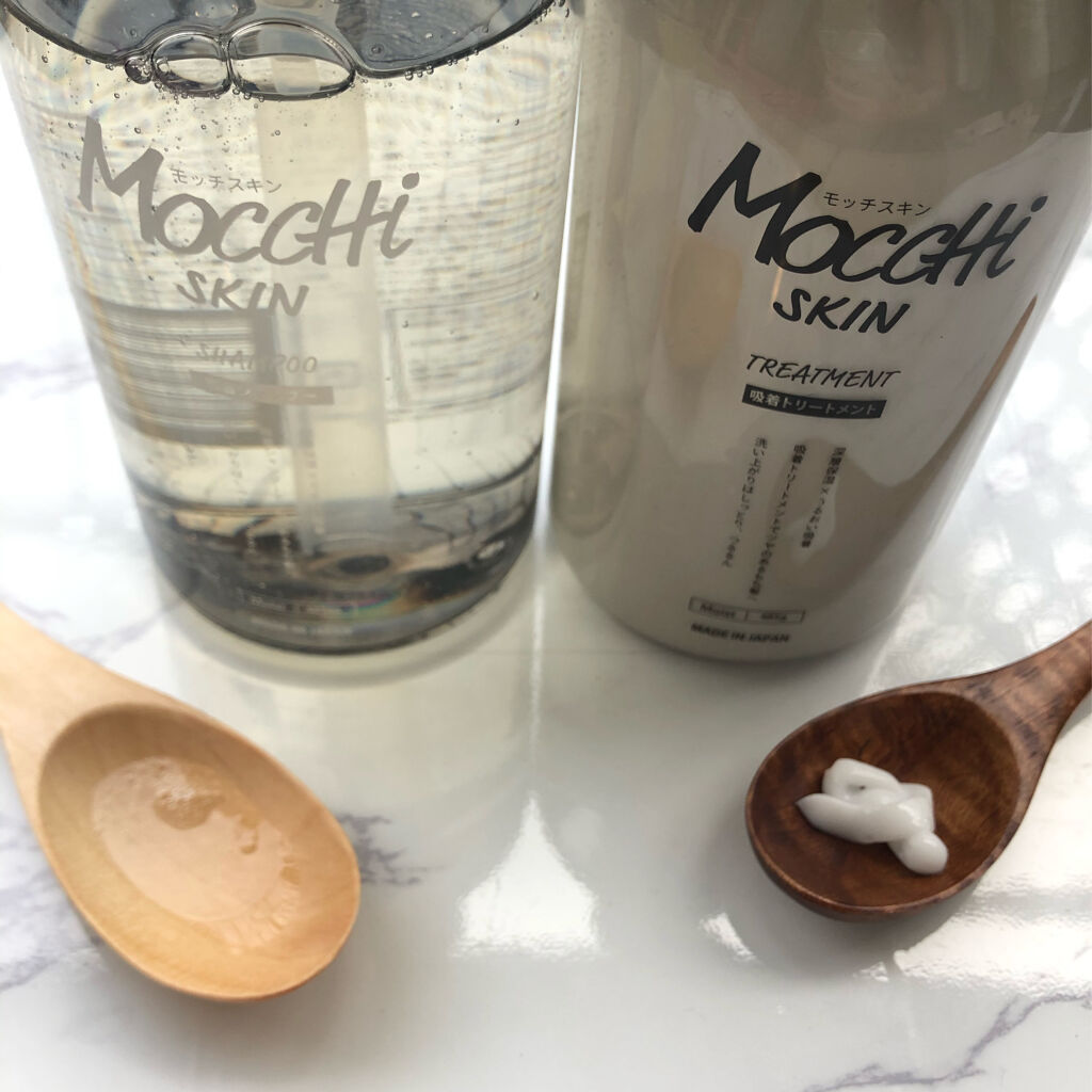 吸着シャンプーM(モイスト) ＆ 吸着トリートメントM(モイスト)/MoccHi SKIN/市販シャンプーを使ったクチコミ（2枚目）