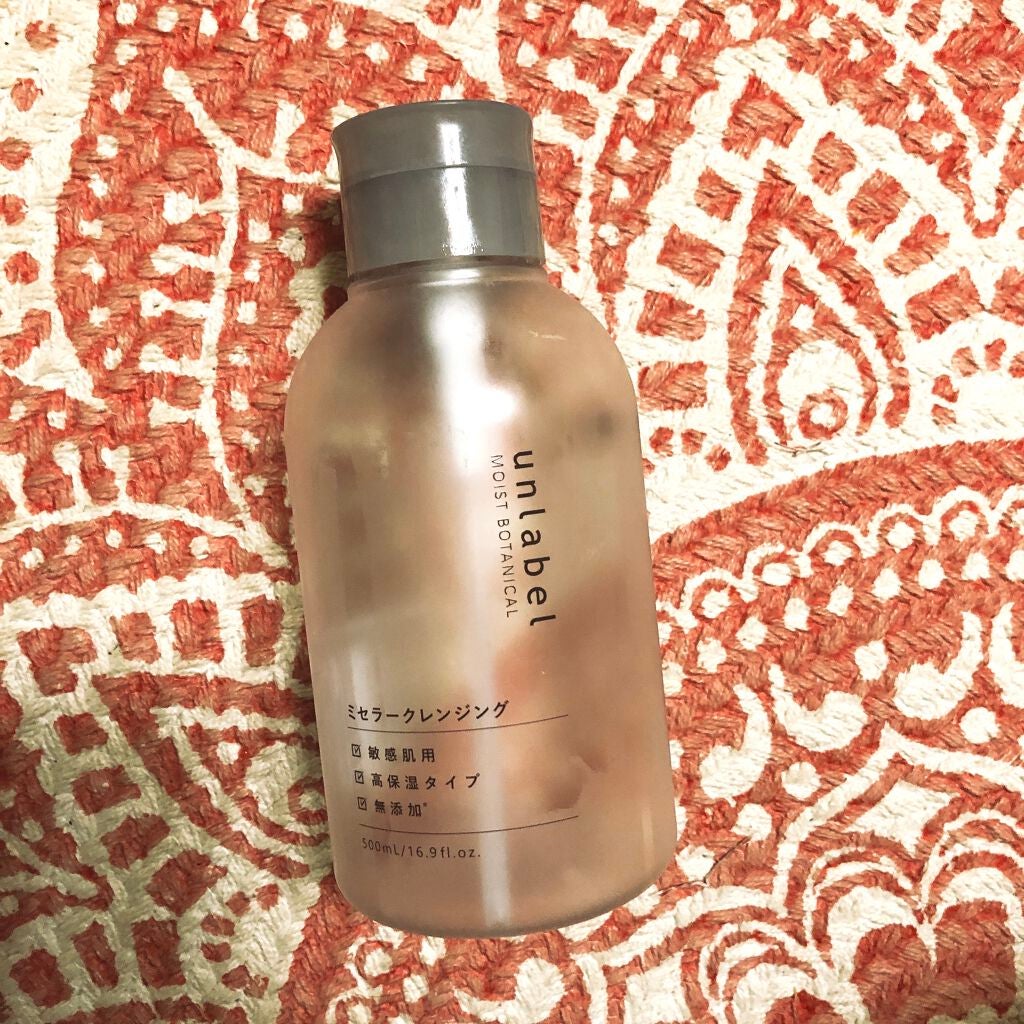 モイストボタニカル ミセラークレンジングR/unlabel/クレンジングウォーターを使ったクチコミ(1枚目)