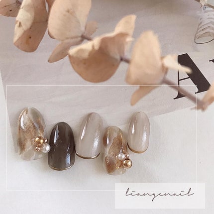 Yuki on LIPS 「.ベルベットストーン❤︎...Liangenail《リアンジェ..」(1枚目)