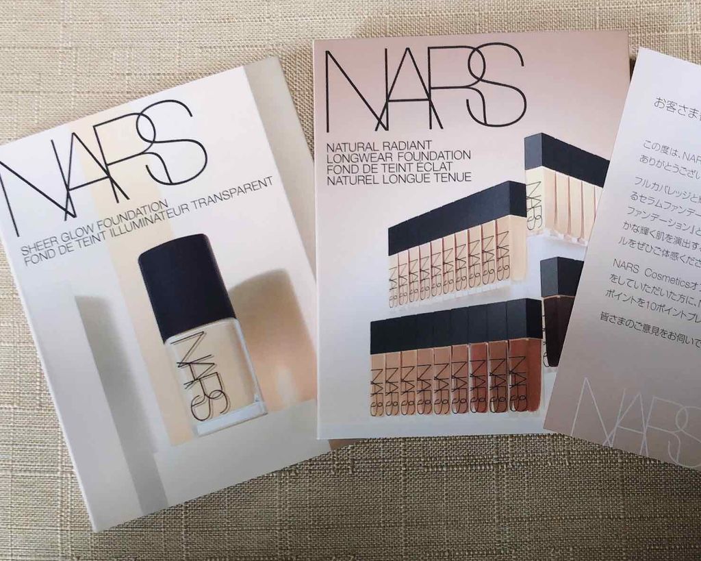 シアーグローファンデーション/NARS/リキッドファンデーションを使ったクチコミ（1枚目）