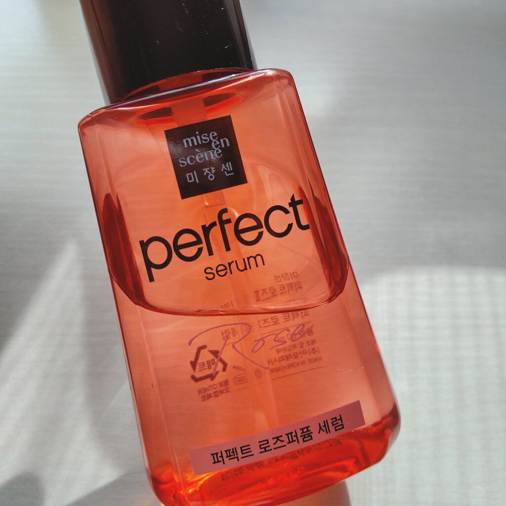 パーフェクト セラム ローズエディション/miseenscene/ヘアオイルを使ったクチコミ（1枚目）