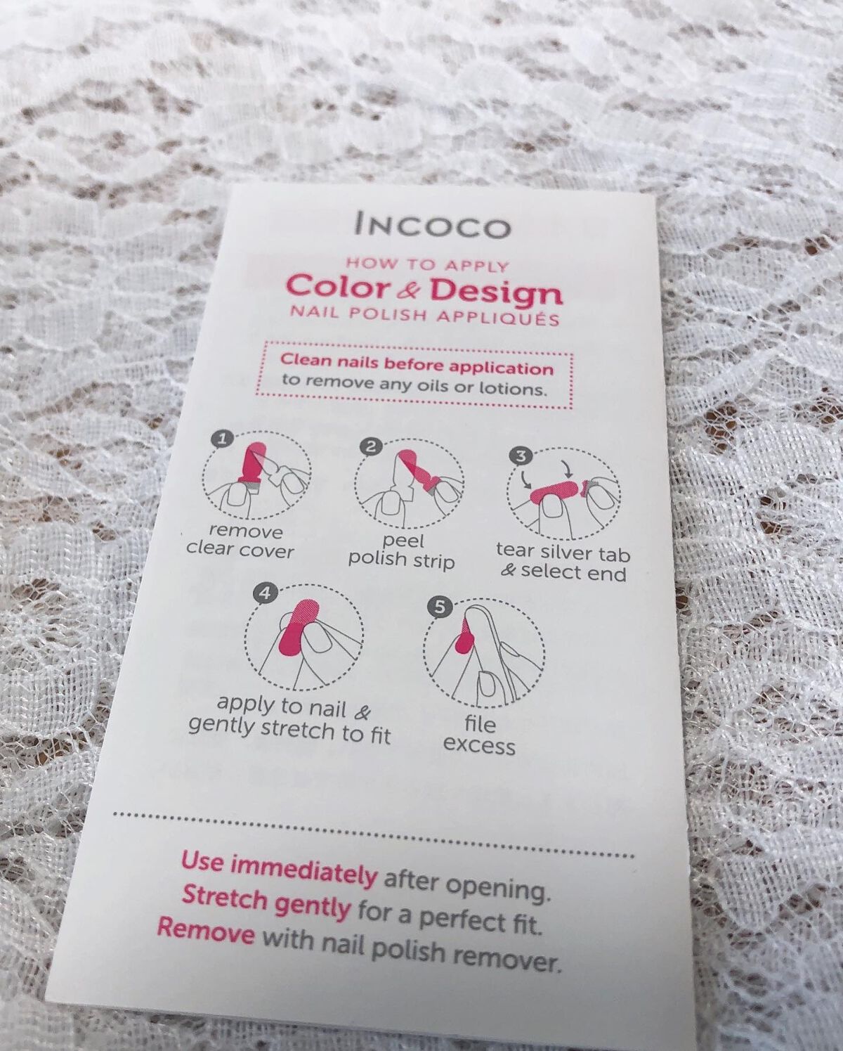 INCOCO インココ マニキュアシート/インココ/ネイルシールを使ったクチコミ(4枚目)