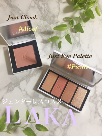 ジャストチーク/Laka/パウダーチークを使ったクチコミ(1枚目)