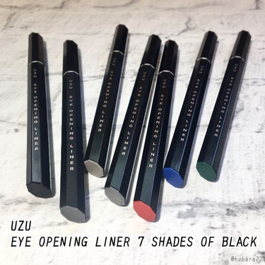 7 SHADES OF BLACK METALLIC-BLACK/UZU BY FLOWFUSHI/リキッドアイライナーを使ったクチコミ（1枚目）