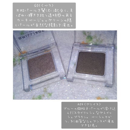 ワンダークリエイション /ブリリアージュ/単色アイシャドウを使ったクチコミ(2枚目)