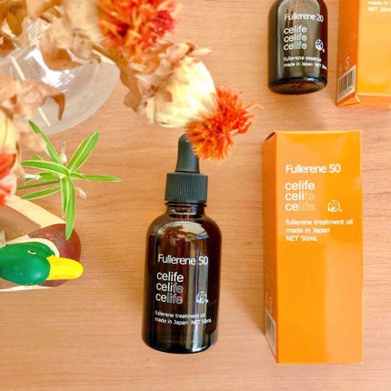 フラーレン配合トリートメントオイル フラーレン50/Celife/ヘアオイルを使ったクチコミ(1枚目)