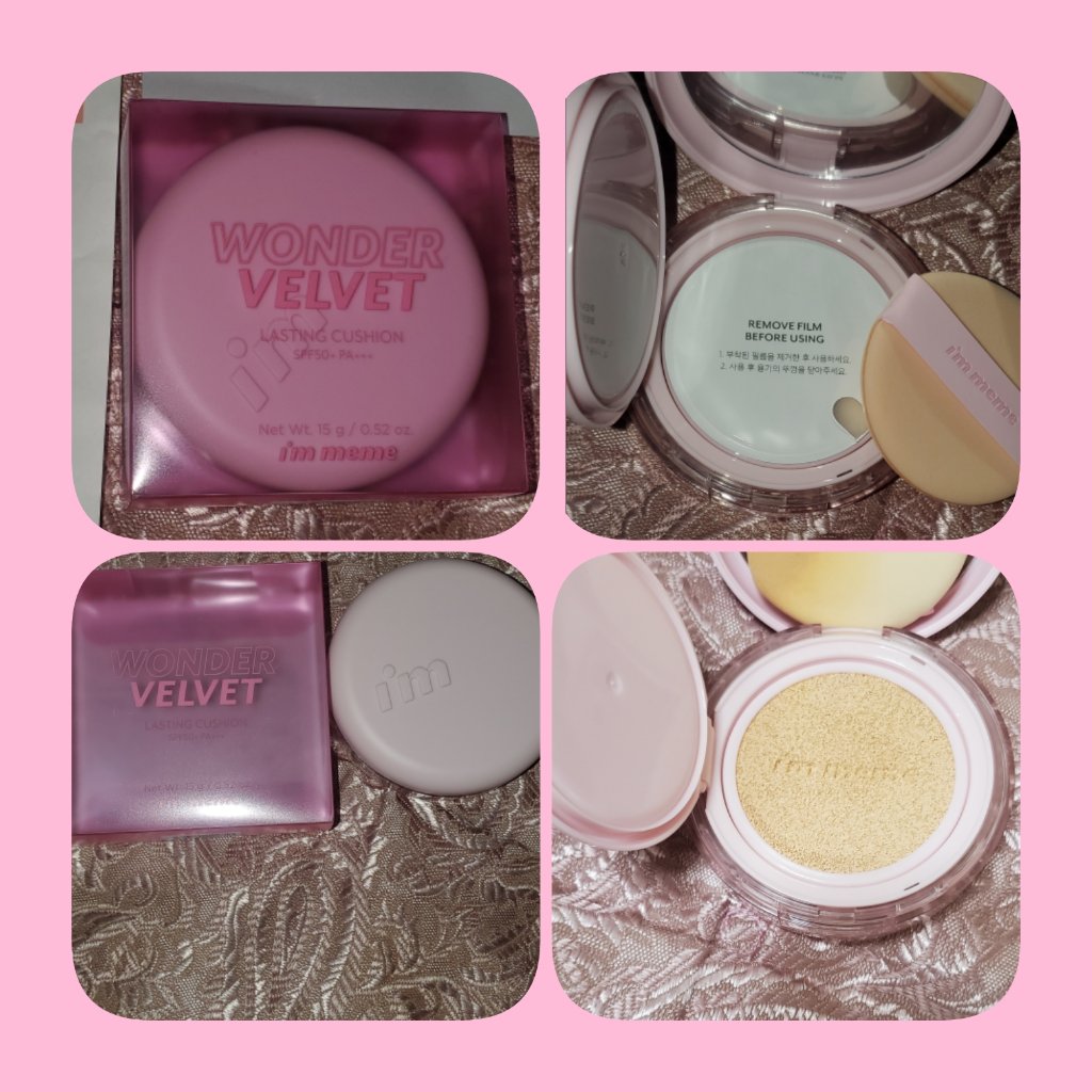 ワンダーベルベットラスティングクッション/i’m meme/クッションファンデーションを使ったクチコミ（1枚目）