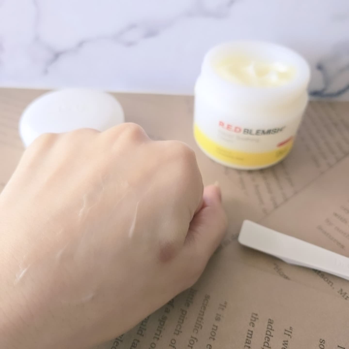 レッドブレミッシュ リペアスージングクリーム/Dr.G/フェイスクリームを使ったクチコミ（3枚目）