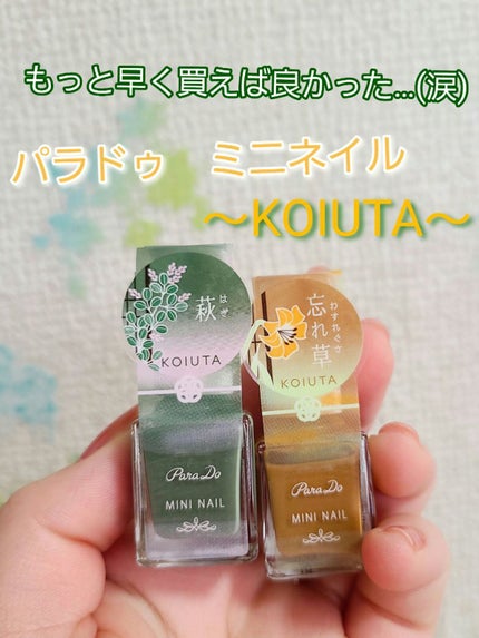 ミニネイル/パラドゥ/マニキュアを使ったクチコミ(1枚目)