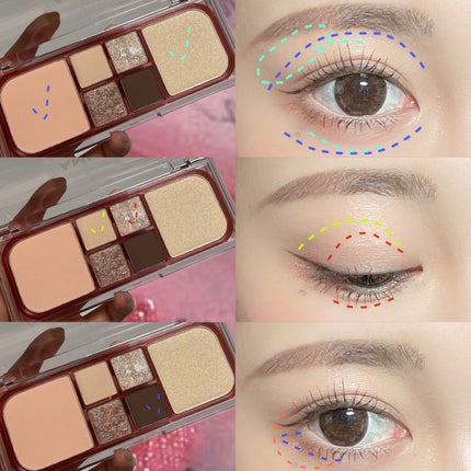 ヴィーガンフェイスオールパレット/AMUSE/アイシャドウパレットを使ったクチコミ(4枚目)