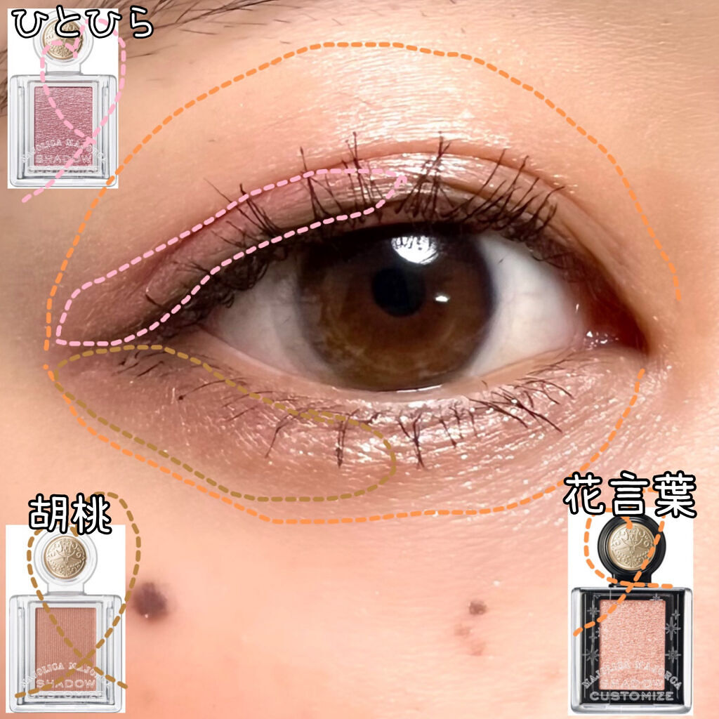 シャドーカスタマイズ/MAJOLICA MAJORCA/単色アイシャドウを使ったクチコミ（3枚目）