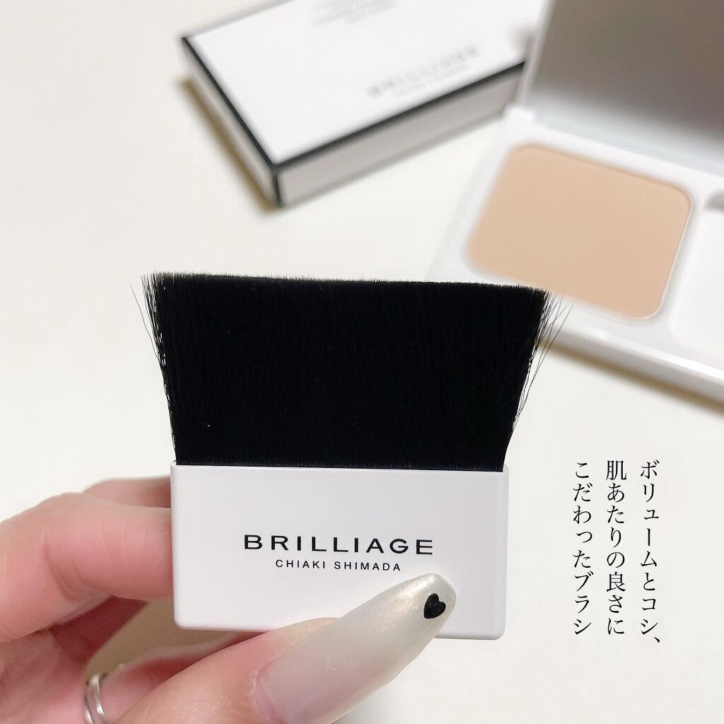 パウダリーファンデーション ソフトシャイニー 40（標準カラー）/ブリリアージュ/パウダーファンデーションを使ったクチコミ（2枚目）