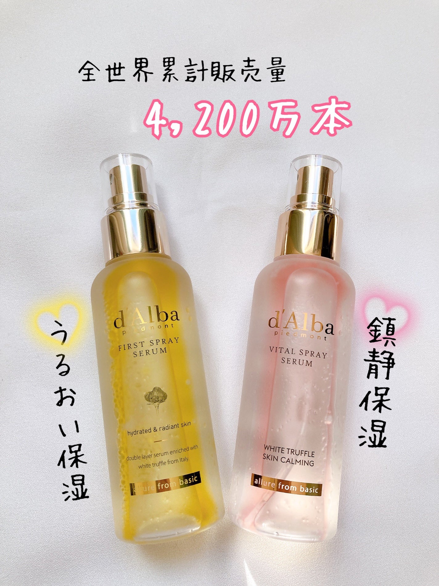 ダルバ ホワイトトリュフファーストスプレーセラム/ダルバ/ミスト状化粧水を使ったクチコミ(1枚目)