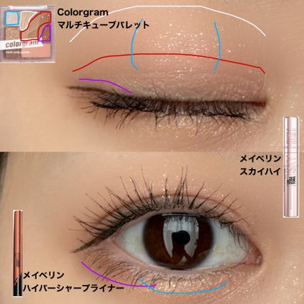 colorgram マルチキューブパレット/Colorgram/アイシャドウパレットを使ったクチコミ(2枚目)