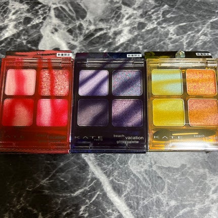 ビーチバカンスグリッターパレット/KATE/アイシャドウパレットを使ったクチコミ(2枚目)